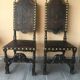 Paire de chaises en cuir de Cordoue