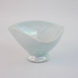 Small bowl or empty pocket in iridescent sky blue ceramic Vallauris circa 1950