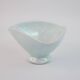 Small bowl or empty pocket in iridescent sky blue ceramic Vallauris circa 1950