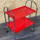60s 70s serving trolley dinette side table space age red design