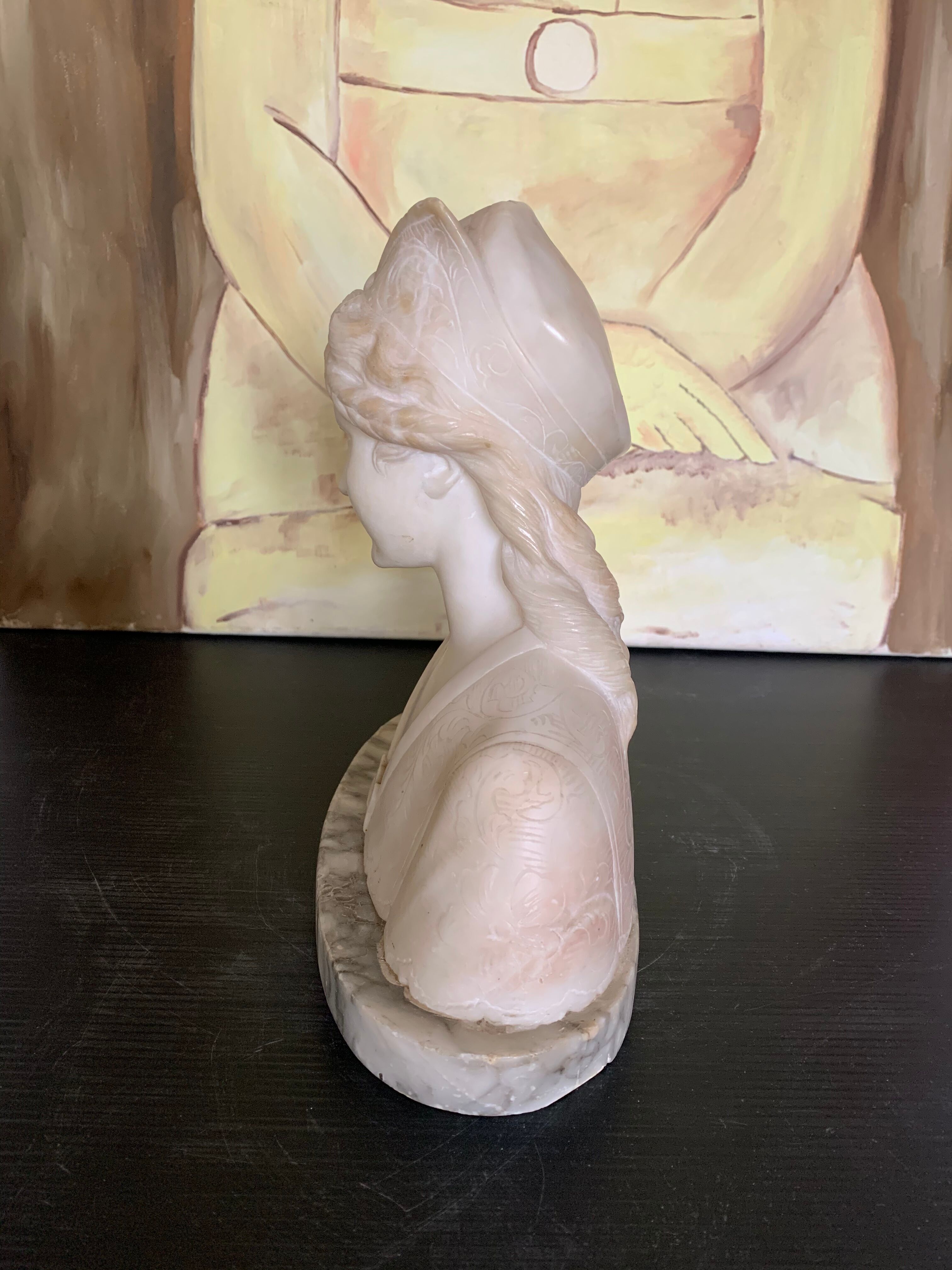 Alabaster bust
