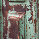 Green French antique cabinet