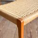Set of 6 #71 teak chairs by Niels O. Møller, JL. Moller Mid Century