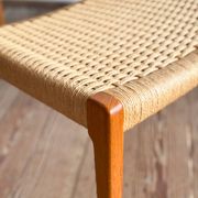 Set of 6 #71 teak chairs by Niels O. Møller, JL. Moller Mid Century