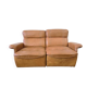 Vintage two-seater cognac leather sofa