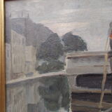 Canal du Midi Montauban Painting Santa Maria de Obregon