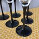 6 champagne flutes Luminarc pied noir