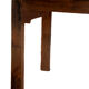 Table de ferme atelier en teck birman ancien