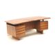 Large rosewood boomerang desk / executive desk from the 1960s