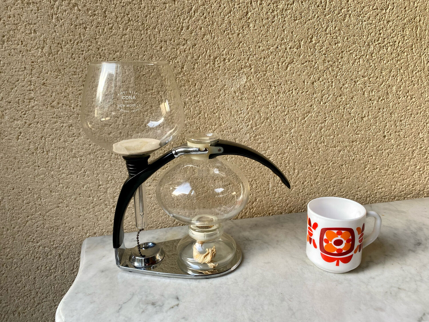 Vacuum coffee maker Cona Kirby Beard New model C 4-6 cups vintage 60s perfect condition