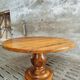 Table ronde ancienne en noyer 140 cm