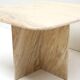 Vintage square Italian marble coffee table / side table from the 1970s.