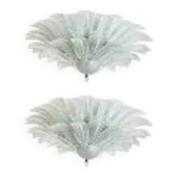 Venetian Murano Glass Flush Mounts from Simoeng, Set of 2