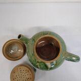 Stoneware teapot signed Pierre Lion