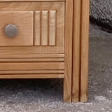 Parisian wardrobe art deco wood brut