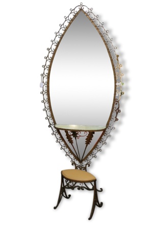 Miroir en fer forgé
