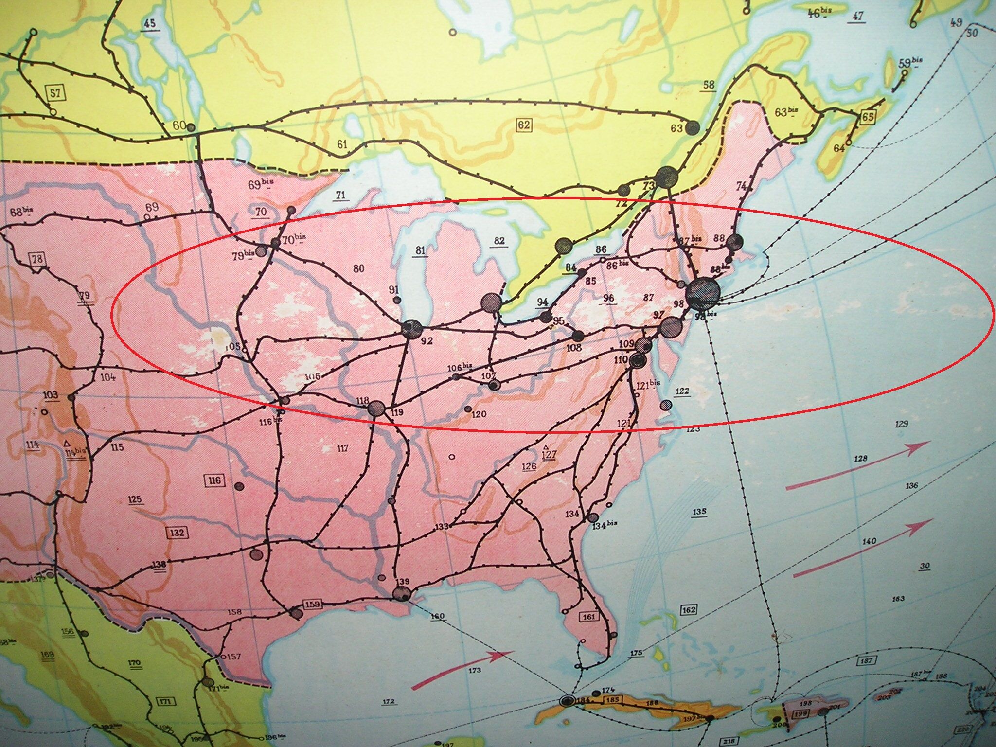 School map Vidal-Lablache n ° 19 'North America policy' at Armand Colin