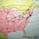 School map Vidal-Lablache n ° 19 'North America policy' at Armand Colin
