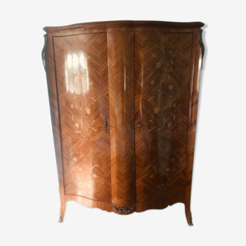 double cabinet rosewood and marquetry