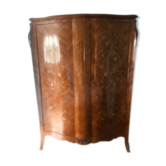 double cabinet rosewood and marquetry