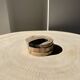 Set of 3 fossilized wood coasters (clear)