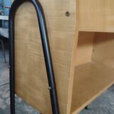 Guariche-style metal and wood secretary