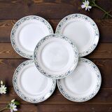 Assiettes anciennes terre de fer St Amand guirlande