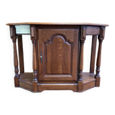 Console d’entrée rustique en chêne Louis XIII