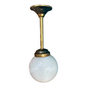 Luminaire vintage plafonnier - opaline