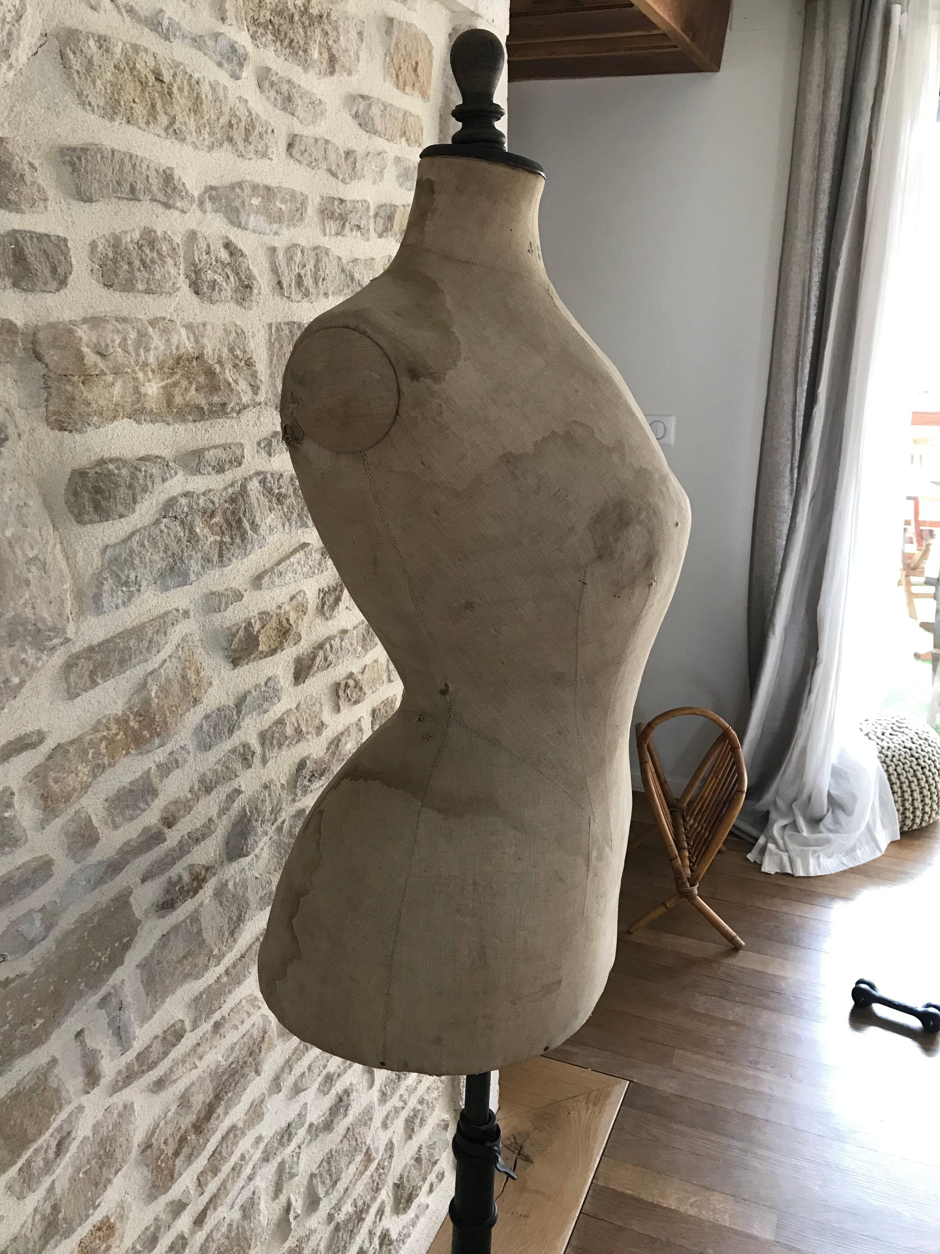 Very old seamstress bust