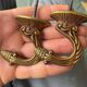 Description : Lot de 3 crochets muraux décoratifs en laiton au style a