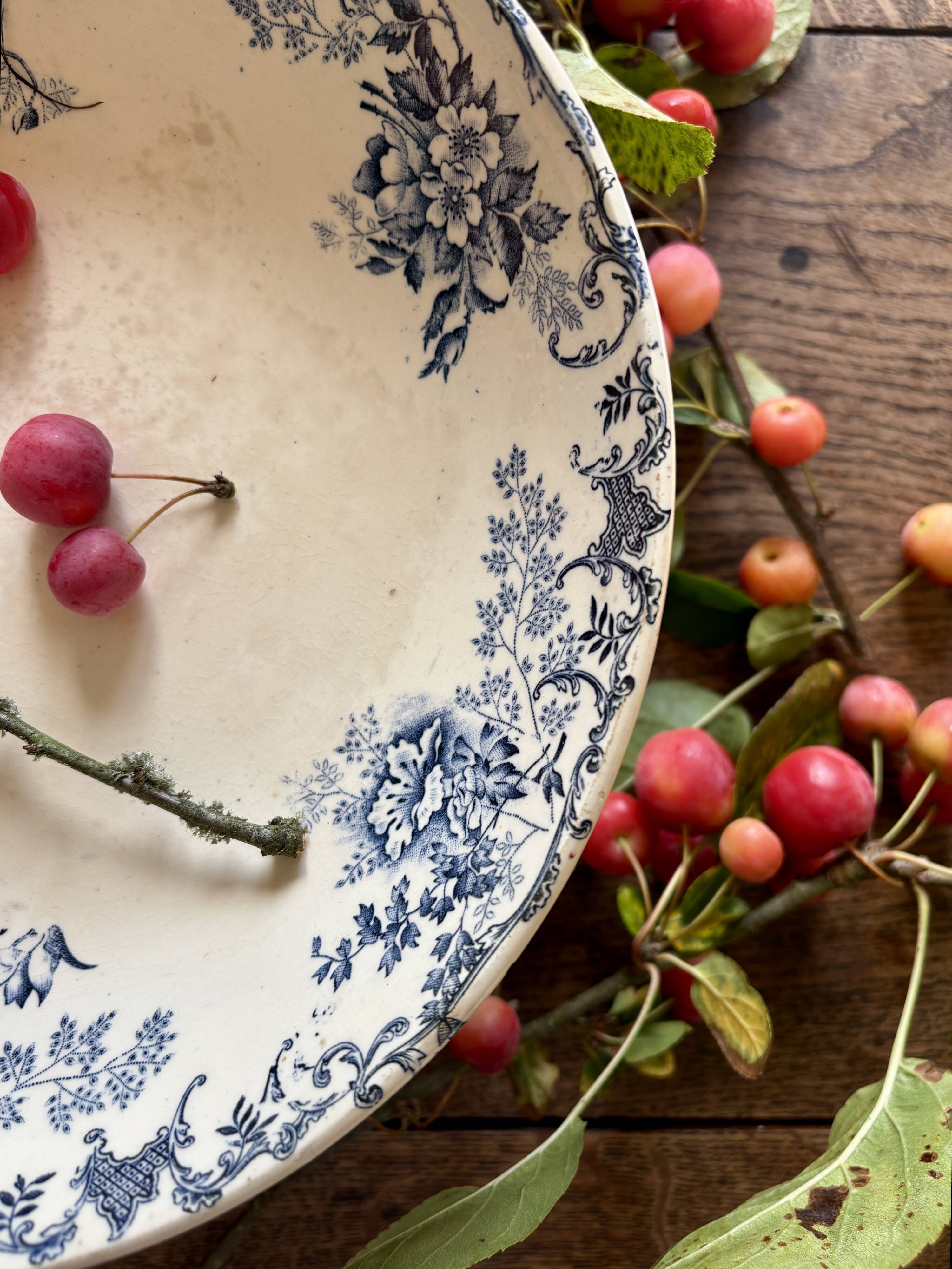 Antique ironstone fruit bowl - L'Oréal model by Boulanger