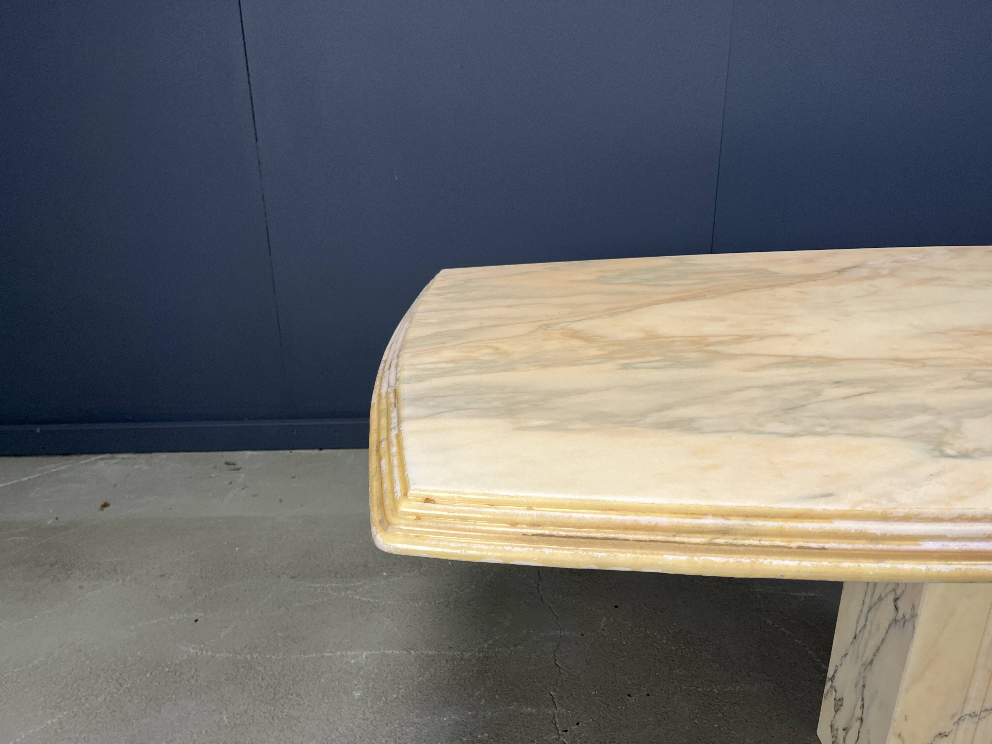 Vintage marble dining table, 1970s