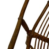 Vintage Rattan Chair Dirk Van Sliedregt Rohe Noordwolde 1960