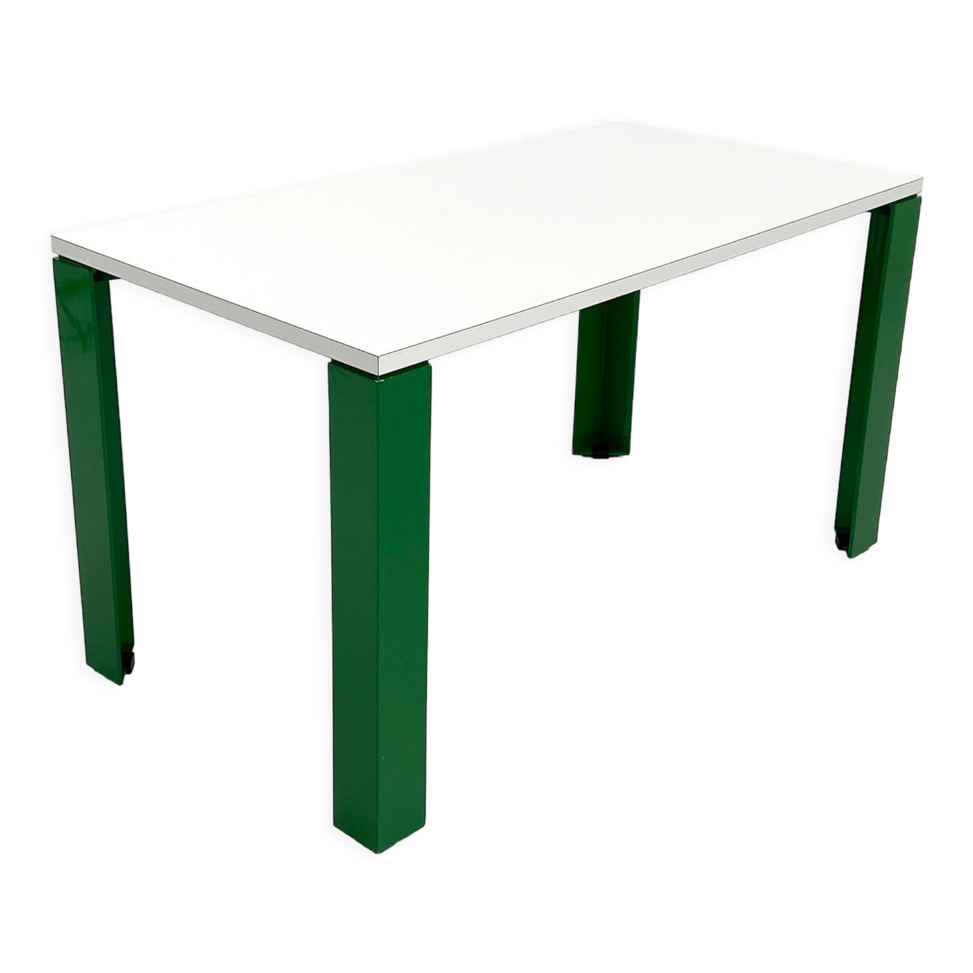 Eretteo dining table with green feet by Orni Halloween for Artemide, 1970