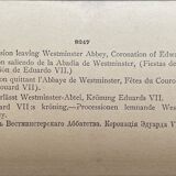 Old photography stereo, stereograph, luxury albumine 1903 Coronation Edward VII