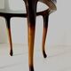1930s French Art Deco Coffee Table, Beech Wood & Glass, Curved Design