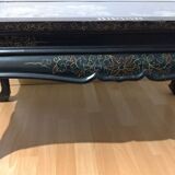Ancienne table asiatique laque et nacre