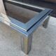 1970s smoked glass chrome coffee table