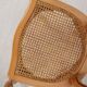 Paire de chaises cannées, en bois