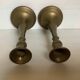 Pair of brass candlesticks
