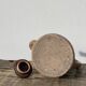 Breton stoneware teapot / vintage glazed ceramic pottery