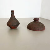 Set of 2 Studio Pottery Sculptural Objects Gerhard Liebenthron, Germany, 1970s