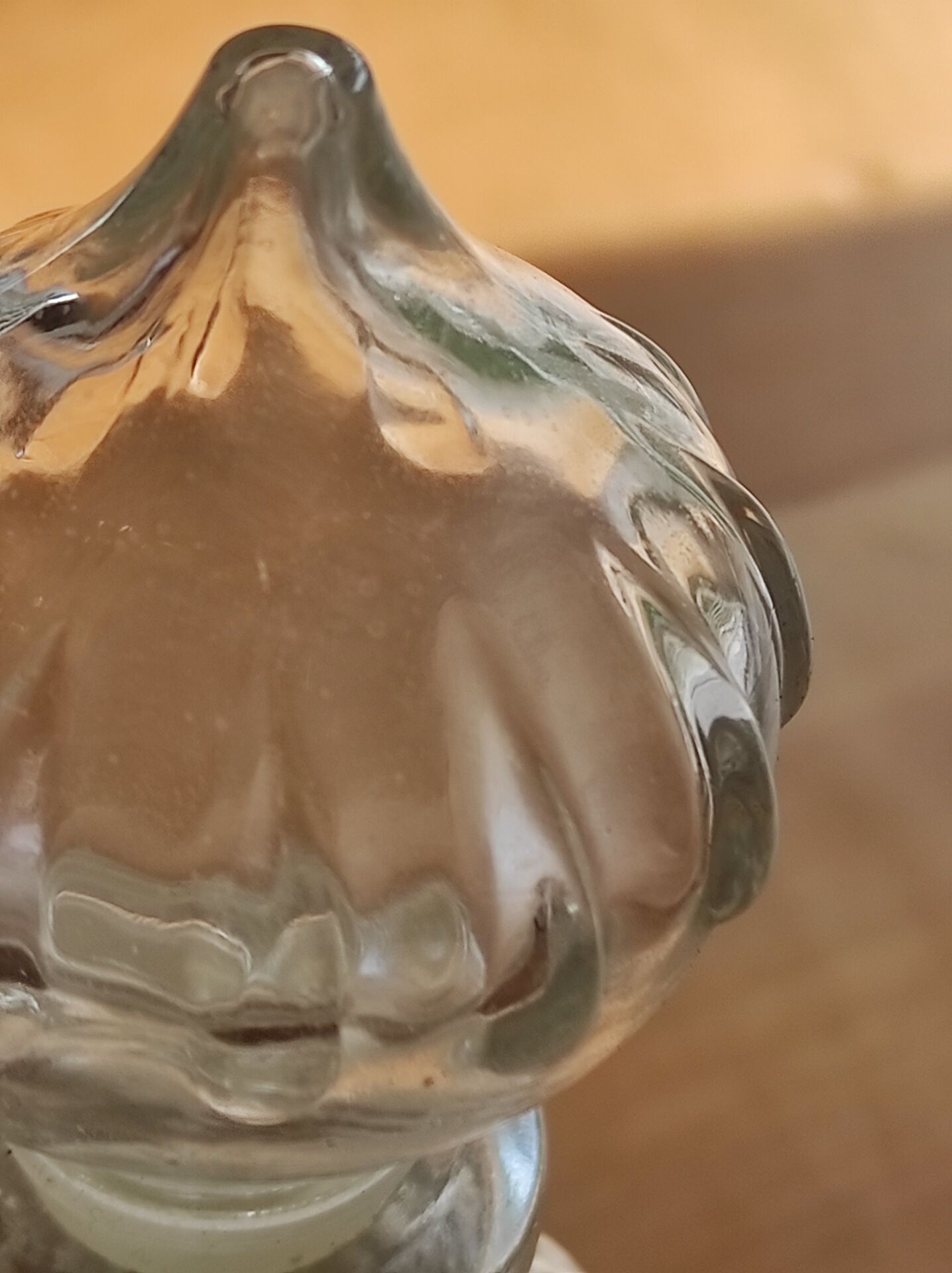 Vintage glass carafe 0.375 L