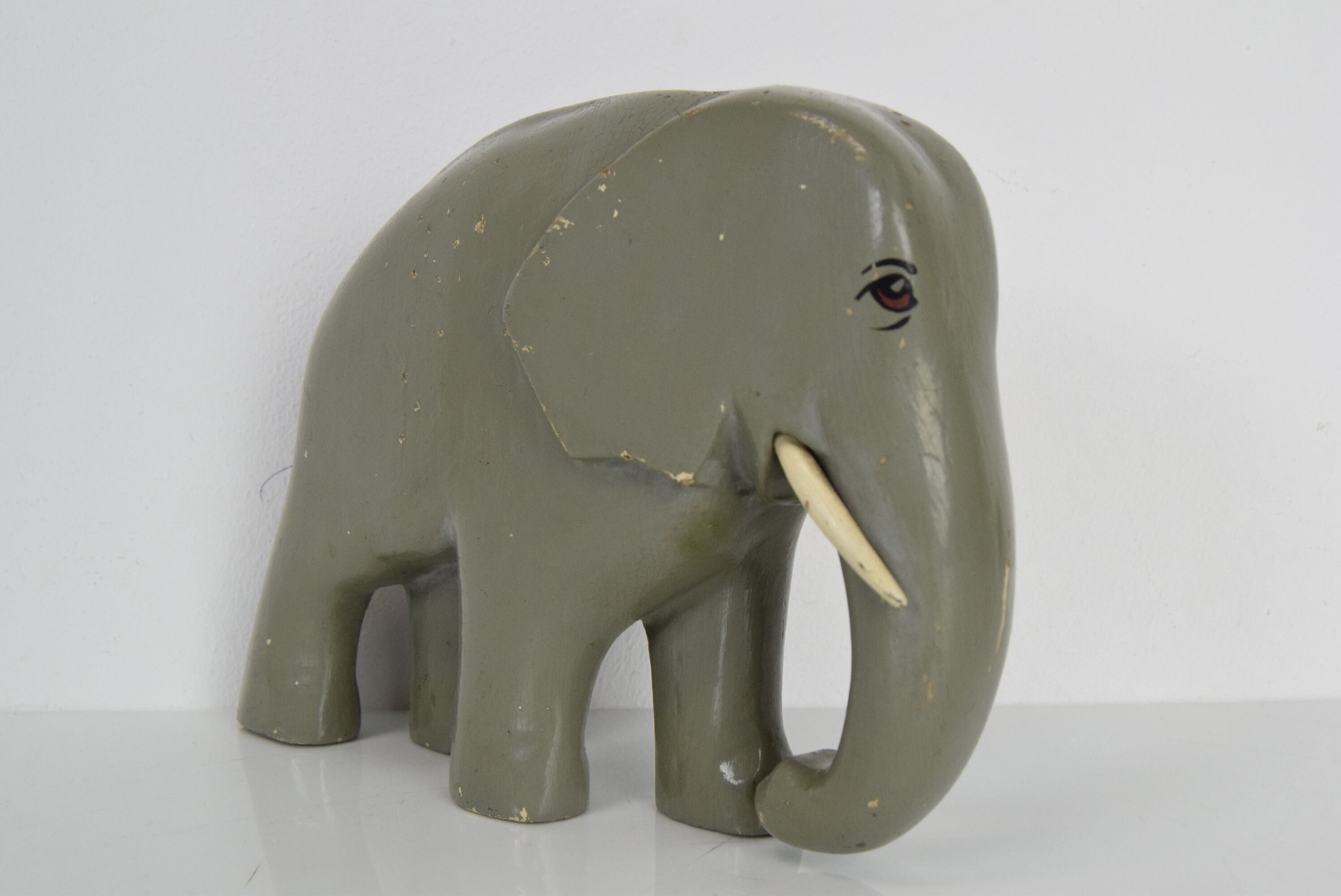 Art deco sculpture wood elephant,circa 1930's