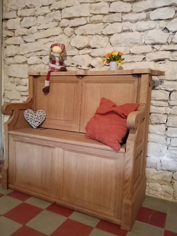 Banc en chêne massif