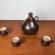Mid-Century Modern German Studio Pottery Jug with Mugs by Melitta Teubner, 1960s, Set of 4
