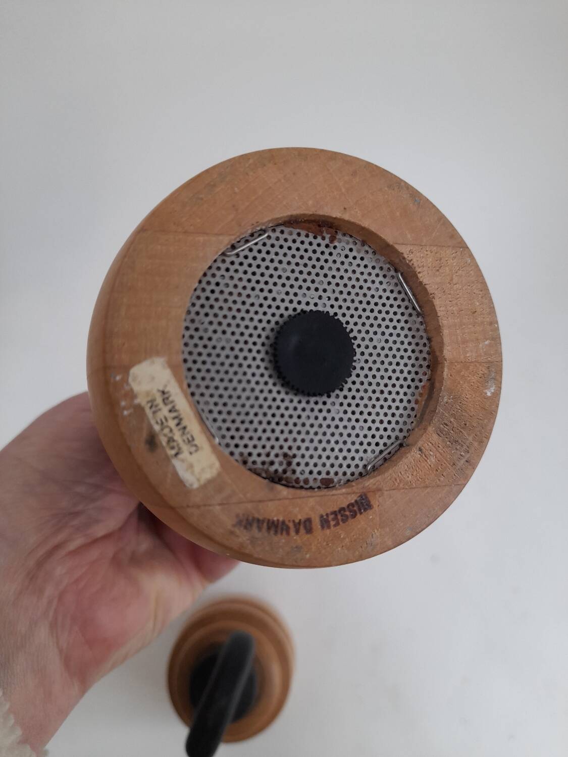 Pair of Richard Nissen Bodum salt and pepper mills.