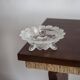 Vintage transparent glass bowl