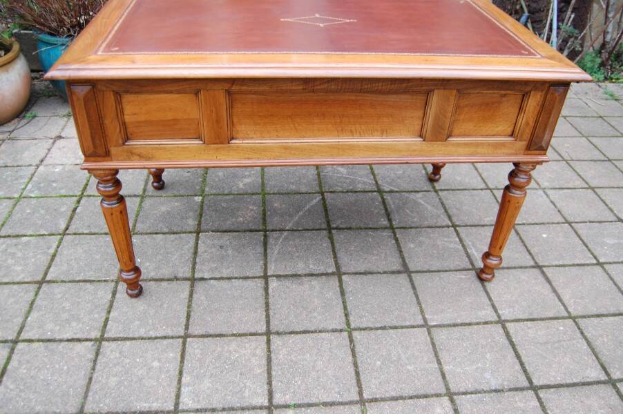 19th-century Louis Philippe walnut desk.